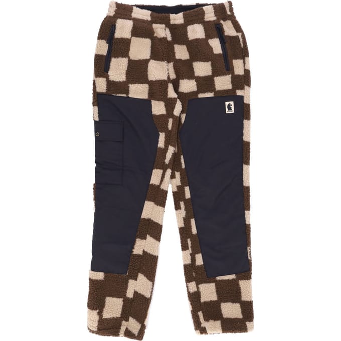 Chess Club Jacquard Sherpa-broek heren bruin