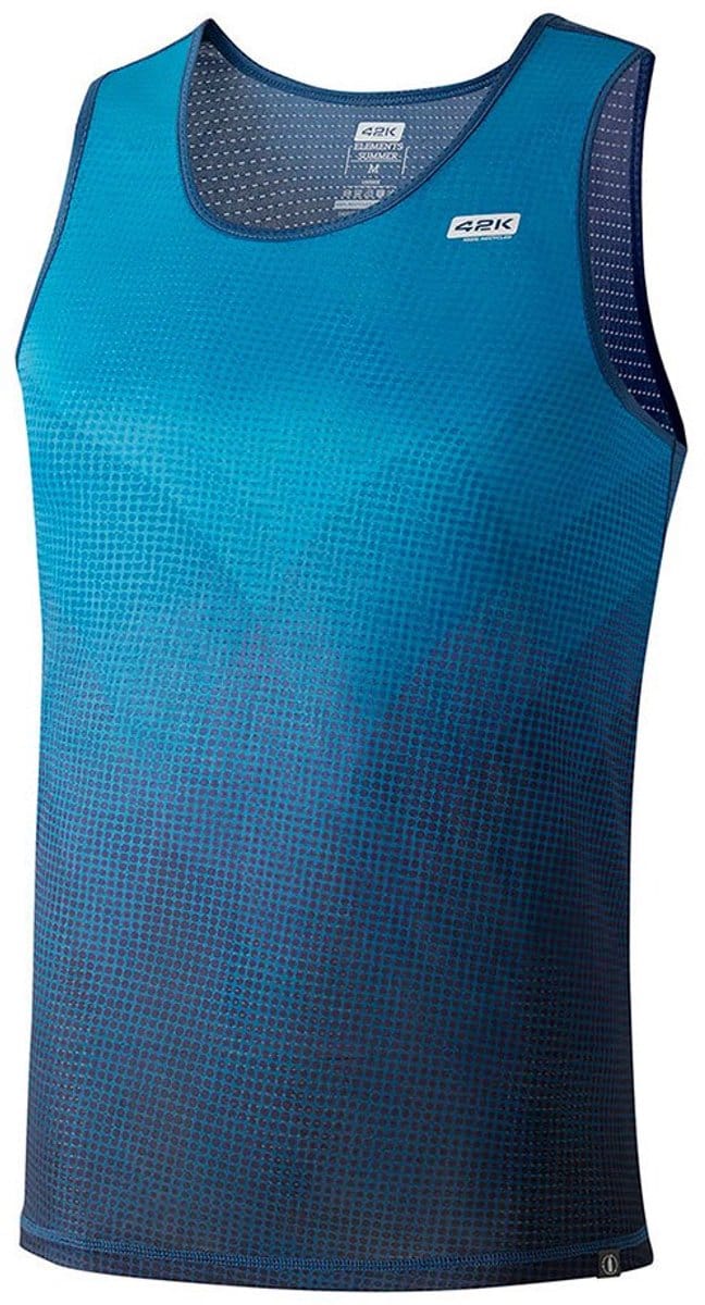 42k Running Elements Summer Mouwloos Basislaag Blauw S Vrouw