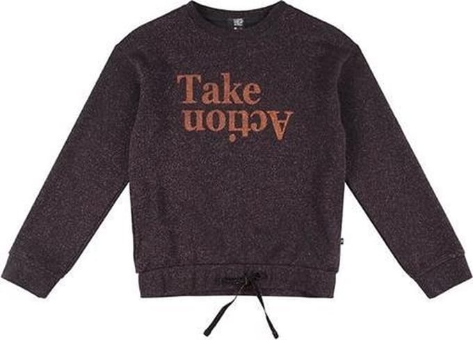 Rumble - Sweater - Meisje - Glitter - Take action - 92/98