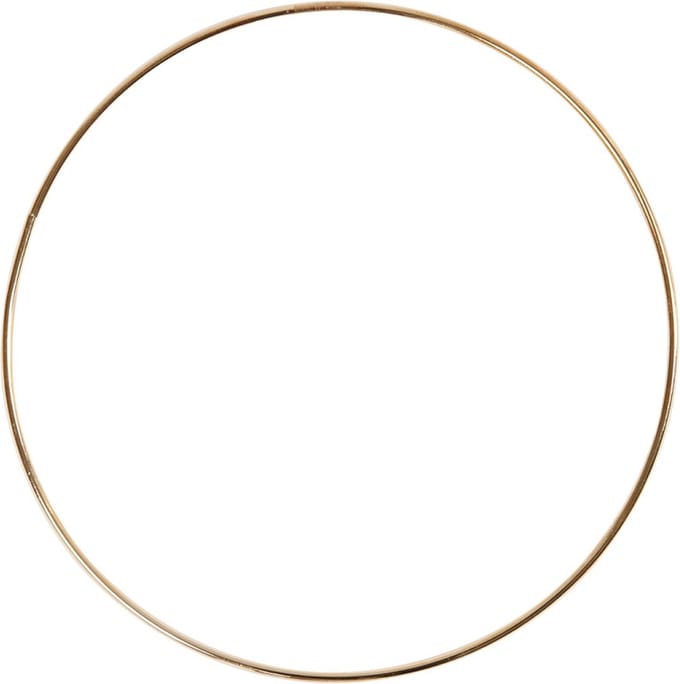 CC Metalen Ring 30 cm Goud