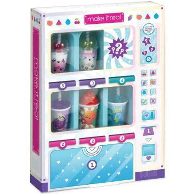 Make it Real - Fruitige Lipgloss Automaat - 5 geurende lipglosses, nagellak en nagelstickers