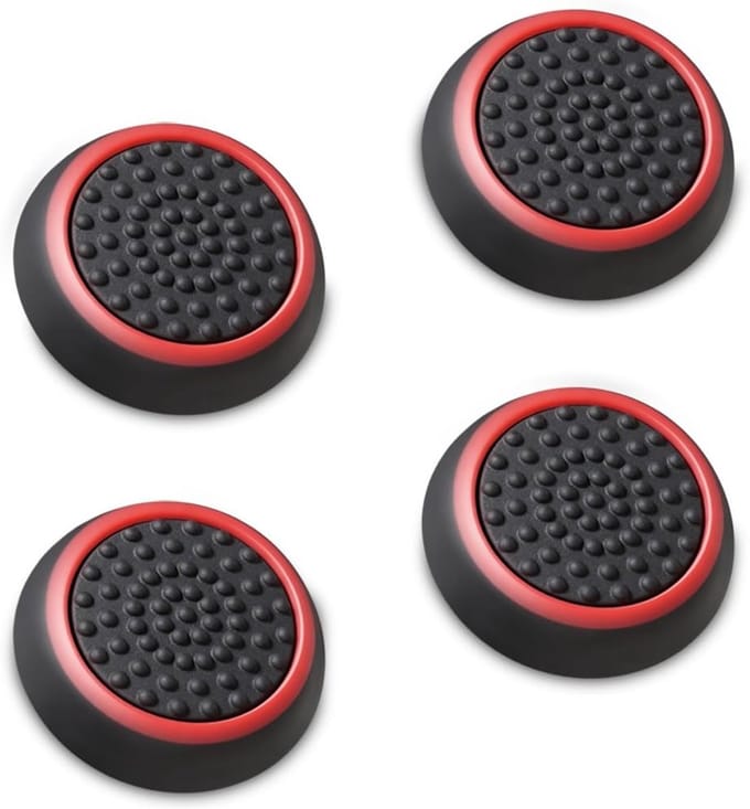 Daity Set van 4 thumbstick-dopjes - compatibel met Nintendo Switch 2 - Switch 1 - Joy-Con-controllers - PS5 - PS4 - Xbox One - Xbox Series X/S - gemaakt van rubber.