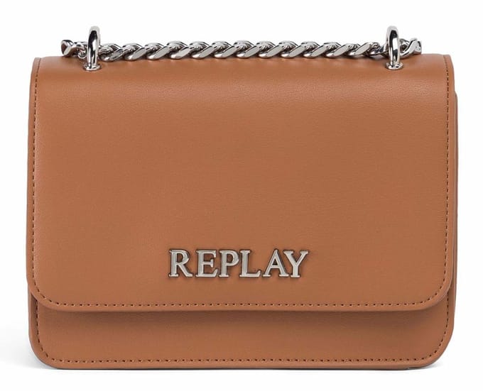 REPLAY schoudertas Crossbody Bag Caramel Cafe bruine