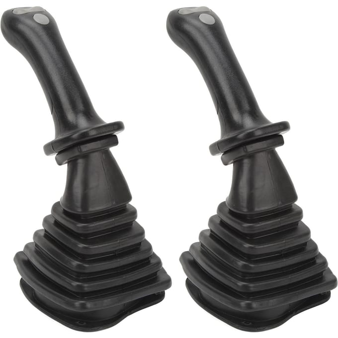 2 stuks 3-knops graafmachine joystick handgrepen met stofkap vervanging voor Doosan DH DX150 215 225 black