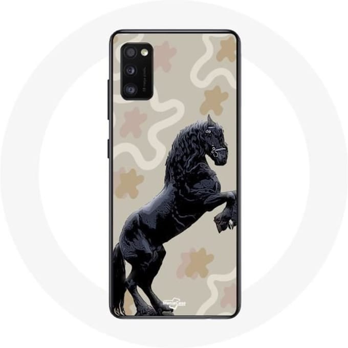 Coque - MANIACASE - Samsung Galaxy S20 - Noir - Race de cheval - Protection rigide noir