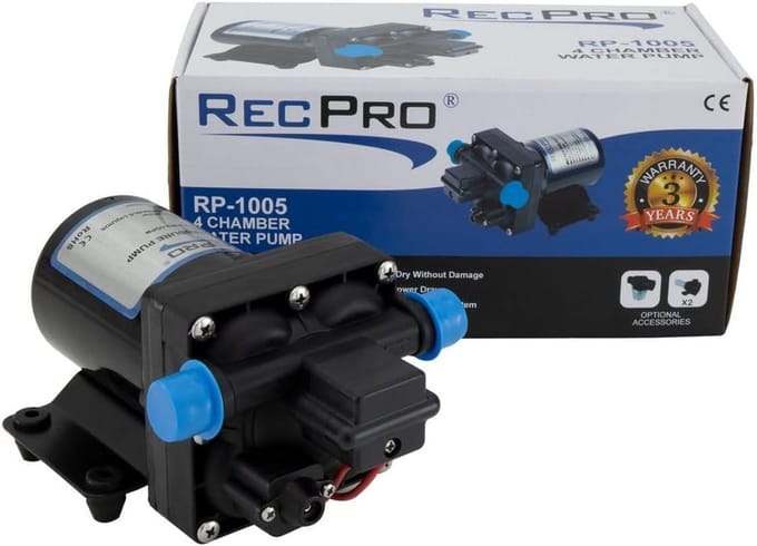 12V Zelfaanzuigende Waterpomp voor Caravan en Camper - 3.0 GPM Drukpomp