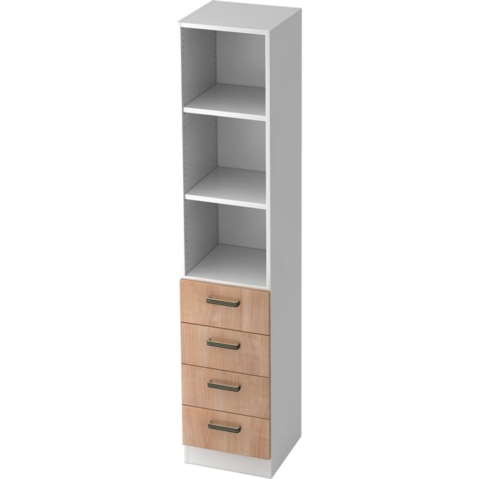 SIGNA G 7600 SG - Wit/Walnoot Greeplijst kunststof