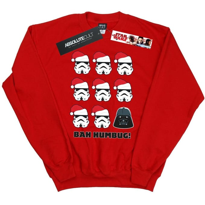 Star Wars Heren Kerstmis Humbug Sweatshirt (Rood)