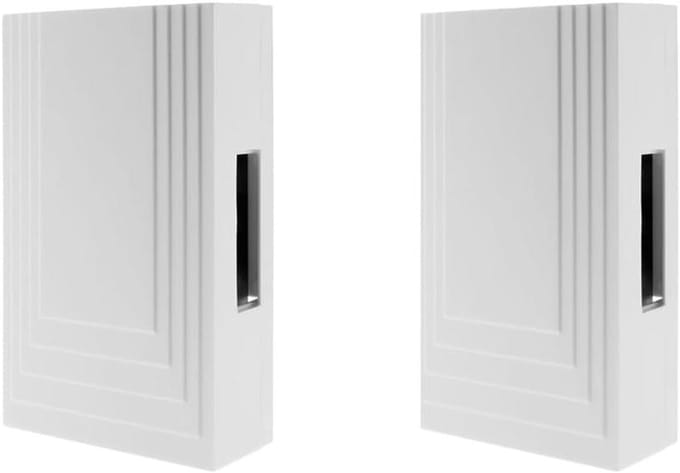 Bedrade Deurbel - Gong Set - Woning Beveiligen - Inclusief Transformator - 20.4 cm - Wit