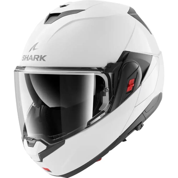 Shark Oxo helm solid glans wit S - systeemhelm motorhelm