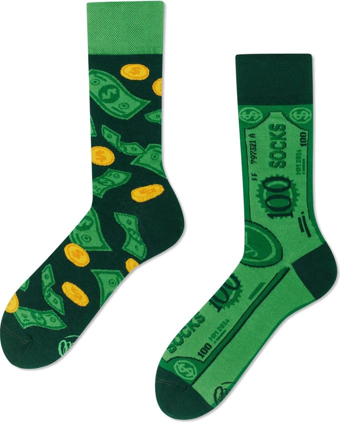 Many Mornings unisex sokken - The Dollar - Unisex - Maat: 43 - 46