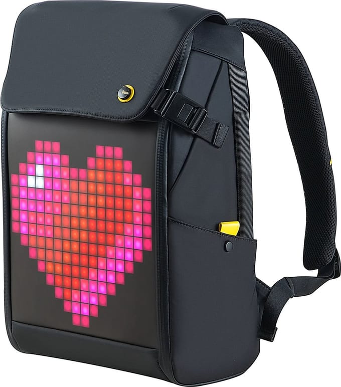 Divoom Pixoo - Rugzak - Pixoo backpack M - Instelbare Ledverlichting - 18,5L - Zwart