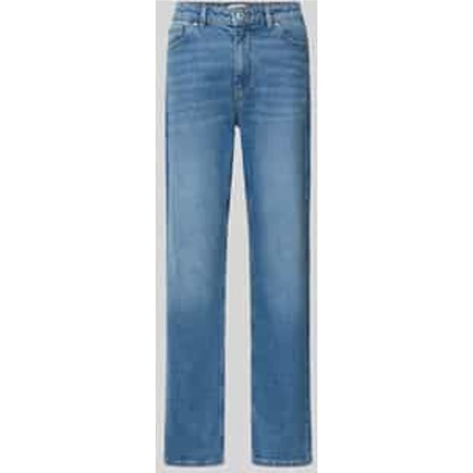 Straight Fit Jeans van katoenmix