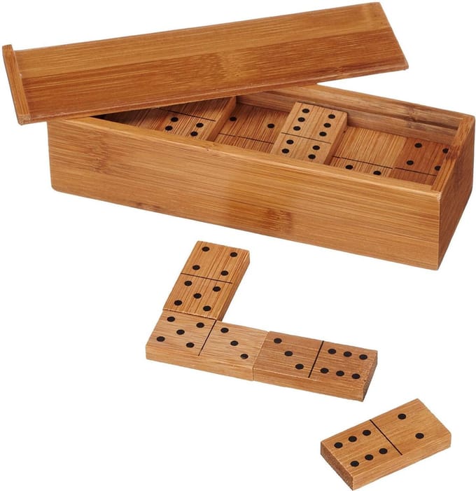 Philos domino, dubbel 6, Bamboe