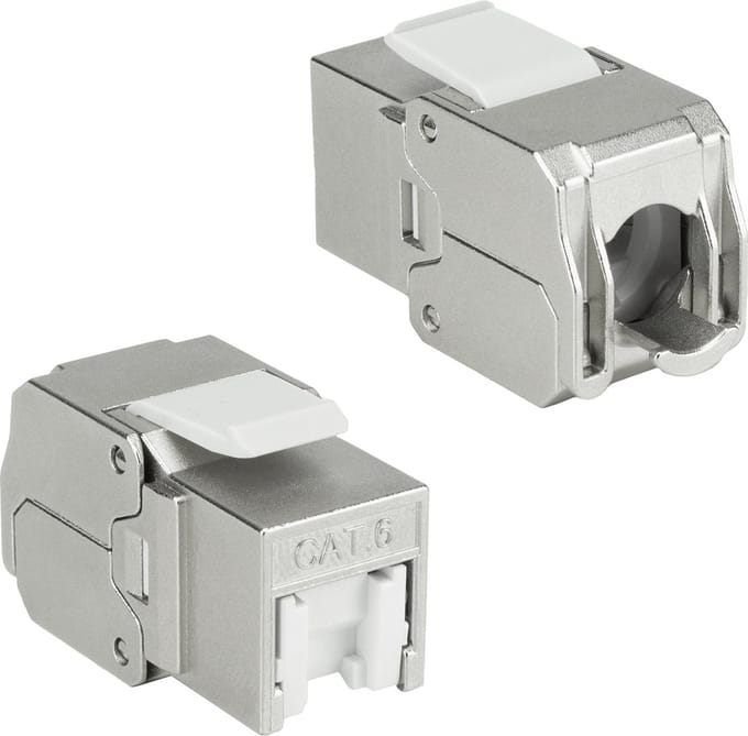 ACT Keystone Jack RJ45 CAT6 Shielded toolless met shutter TD6025