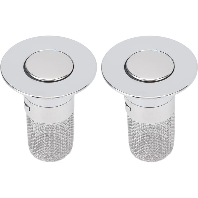 2 pièces Bouchon de baignoire en acier inoxydable Bouchon de baignoire Bouchon de vidange de salle de bain avec joint en caoutchouc pour white