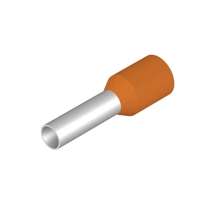 Oranje Draad Eindklem 4mm² Geïsoleerde Terminal - 9021100000 [500 Stuks]