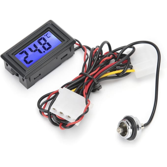 Waterkoeling Thermometer Digitaal Display Computertemperatuurmeter WDXS-DT 5V-24V black
