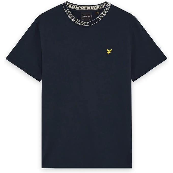Geribbelde T-shirt Lyle & Scott