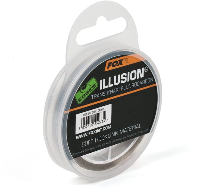 Fox Illusion Soft Hooklink - Trans Khaki - 12lb - 50m - Khaki