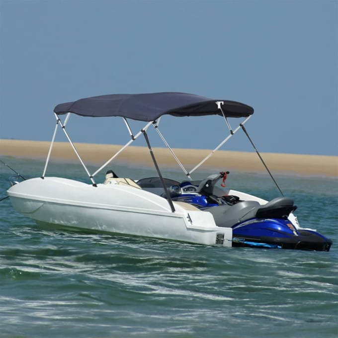 vidaXL Biminitop 4 bogen met zijwanden 243x(200-213)x137 cm