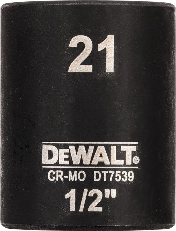 DeWALT DT7539 Krachtdop 1/2 kort | 21mm