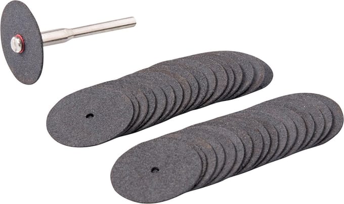 Silverline Snijschijven set - 22 mm diameter - 36-delig - voor diverse materialen