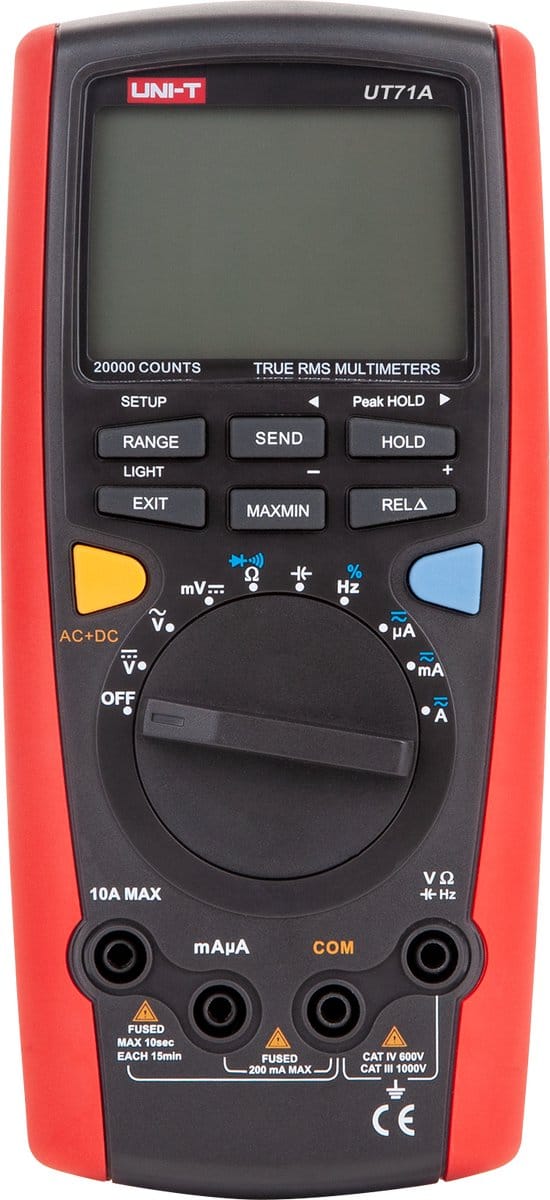 UNI-T UT71A - Multimeter - True RMS - LCD Scherm - USB Interface