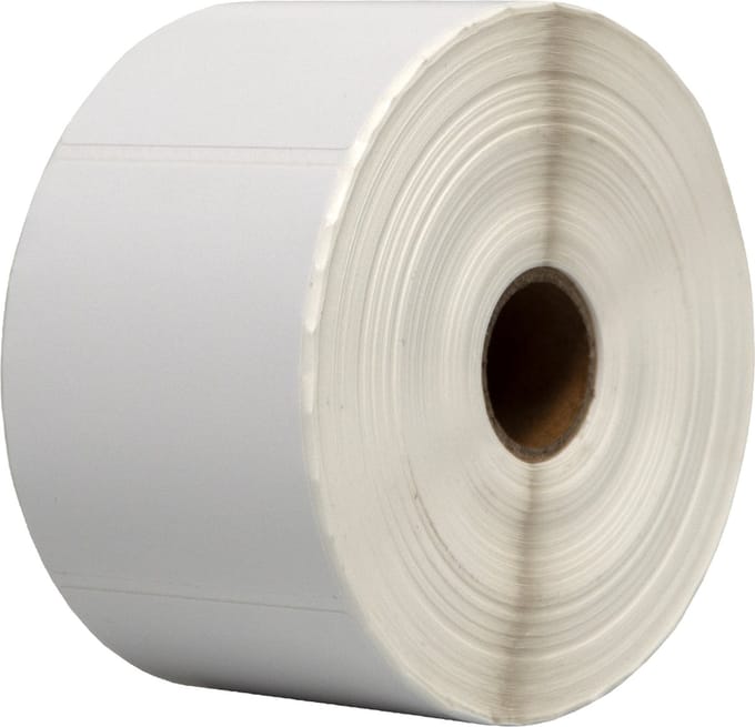 DULA Compatible Zebra Labels 58x66mm - 1000 etiketten per rol - kern 25mm - Wit - Permanent - 1 rol