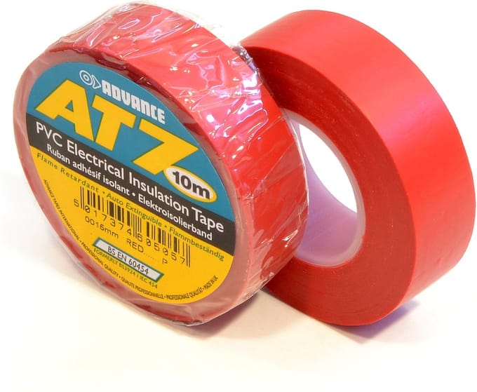 Advance AT7 PVC - Isolatietape - 15mm x 10m - Rood