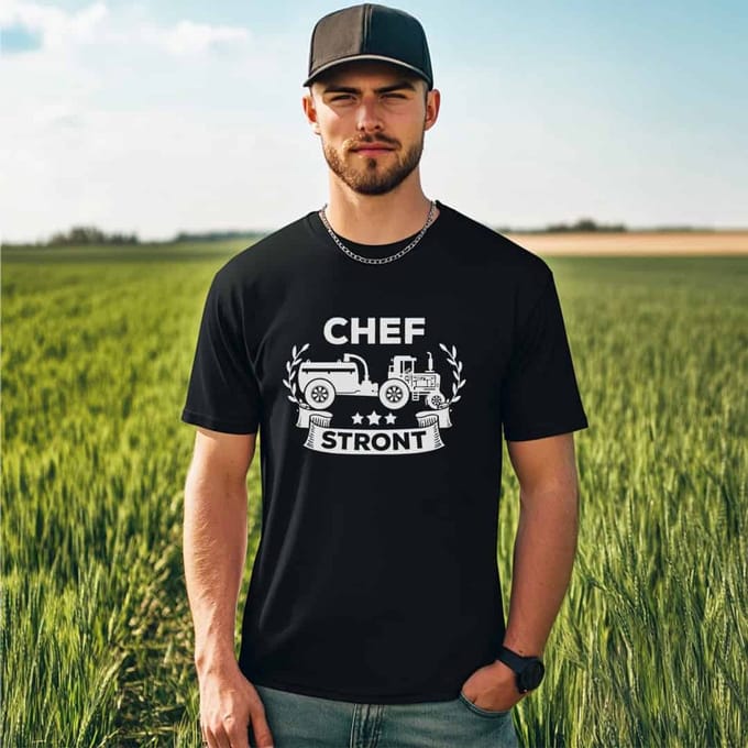 AGRIFANS® Chef Stront - Heren T-shirt - S