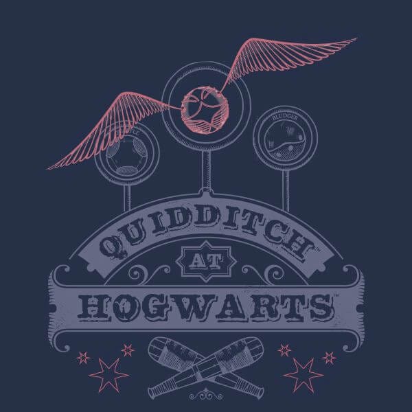 Harry Potter Quidditch At Hogwarts Women's T-Shirt - Navy - S