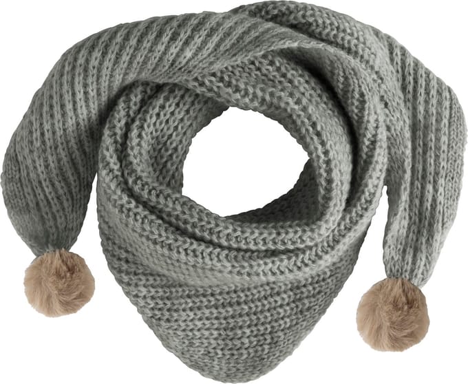 Baby's Only Driehoek sjaal met Pompon Cool - Urban Green - 3-8 jaar - 100% acryl - GOTS