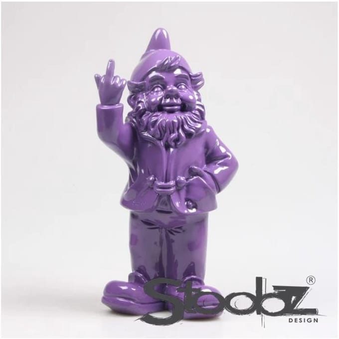 Stoobz kabouter f*ck you paars 32cm