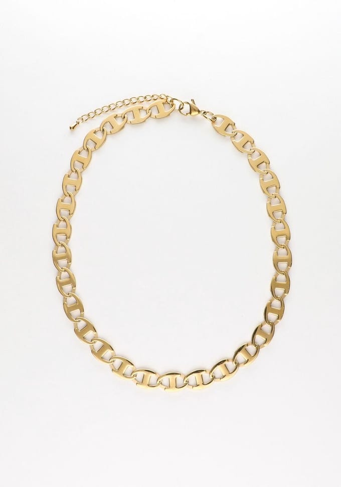 Notre-V Ketting Schakel #5 Sieraden Dames - Goudkleurig - Maat ONESIZE