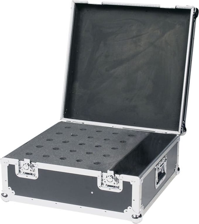 DAP Audio microfoon flightcase voor 25 microfoons zwart