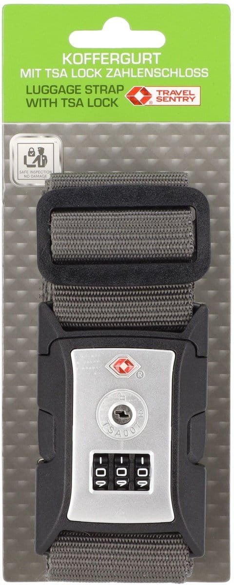 Worldpack TSA Kofferriem Grijs