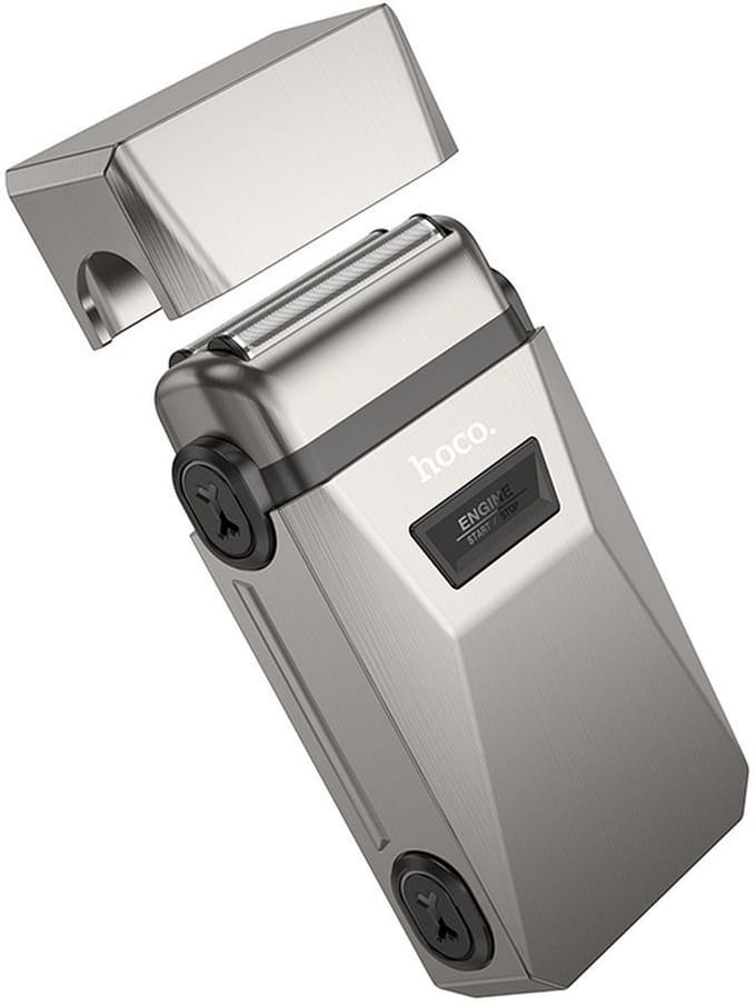 Hoco - Shaver voor Mannen - Elektrisch Scheerapparaat - Waterdicht - Droog en nat scheren - Compact design - Zilver