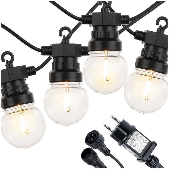 VILDE - Tuinlampen - LED Girlanda - 20 Stuks - Warm Wit