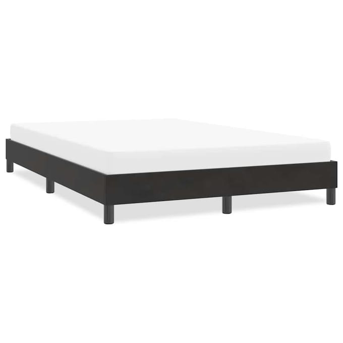 vidaXL - Bedframe - zonder - matras - 160x220 - cm - fluweel - zwart