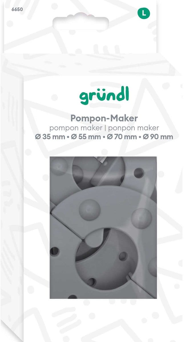 6650 Pompon-Maker, maten 35/55/70/90 mm