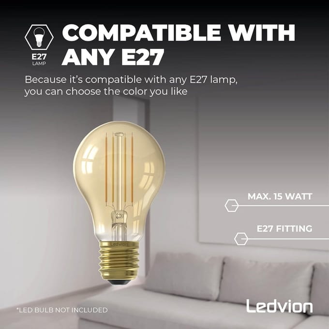 Industriële LED Buitenlamp Zwart - Waterdicht IP44 Wandlamp met E27 Fitting