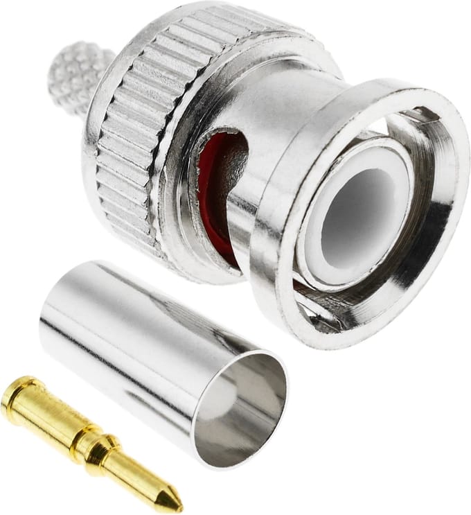 BeMatik - BNC mannelijke coaxkabelconnector (RG58)