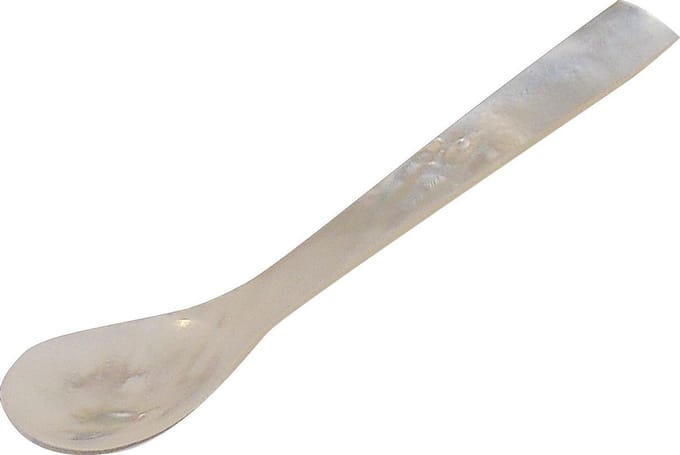 Cilio - Kaviaarlepel - eierlepel - parelmoer - lengte 11cm - handgemaakt
