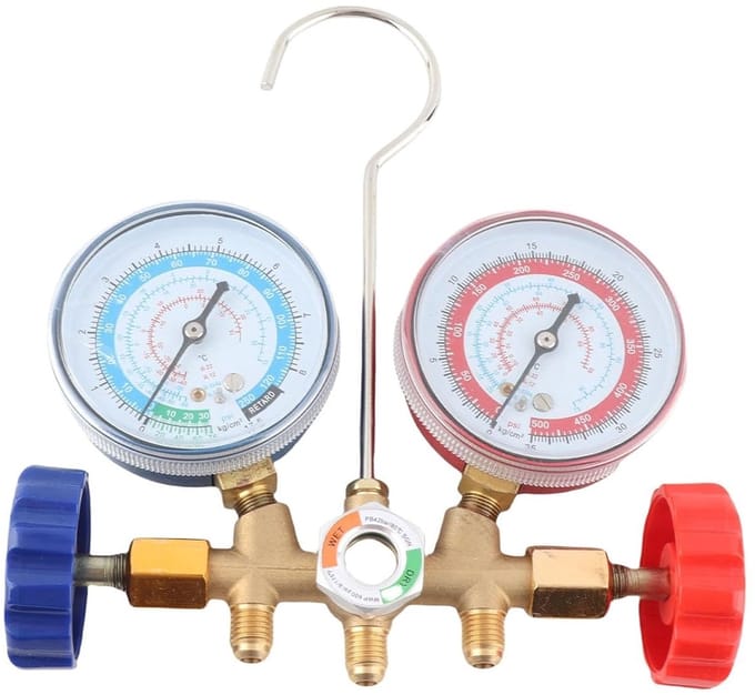 Allecto - Ac Diagnose Manifold Gauge Set - Koelmiddel Gereedschap