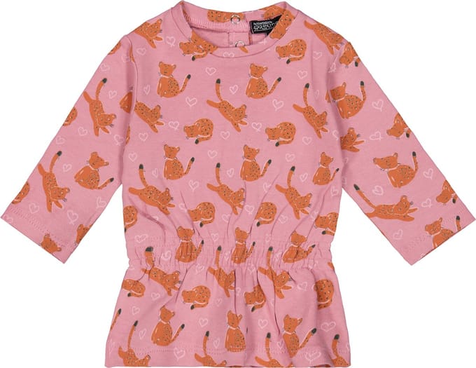 4PRESIDENT Meisjes jurk - Leopard AOP - Maat 62 - Meisjes jurken