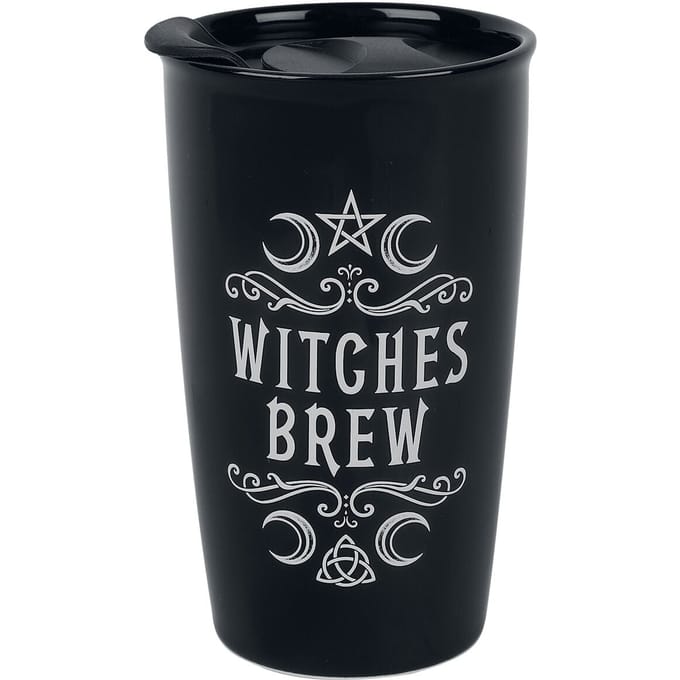 Alchemy England - Gothic Mok - Witches Brew - voor Geen - wit-zwart