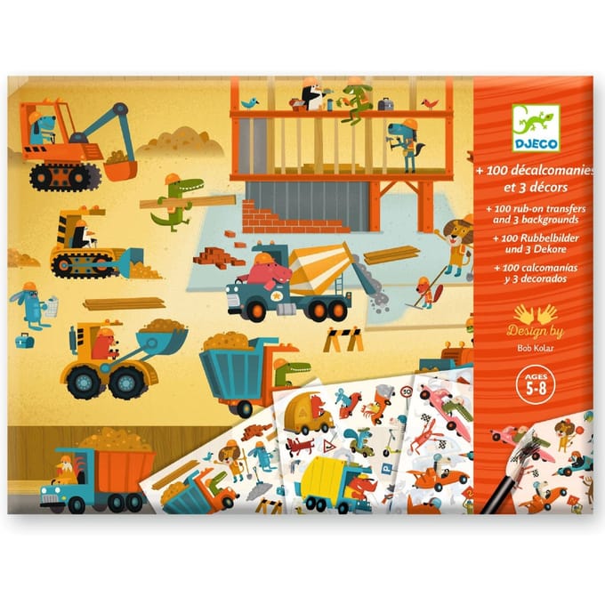 DJECO krasplaatjes asfalt 5 jr+