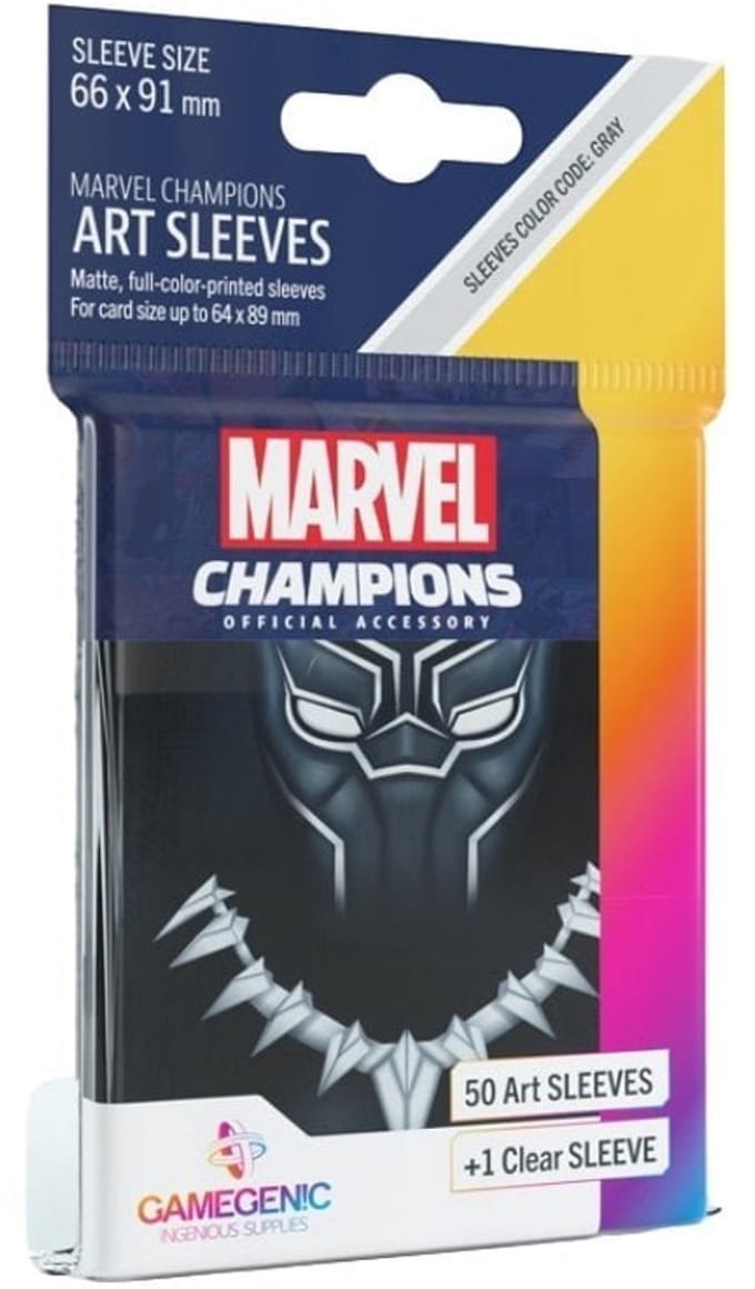 Board Game Sleeves 'Marvel Champions: Black Panther' 66 x 91 mm (51ST) - Accessoires