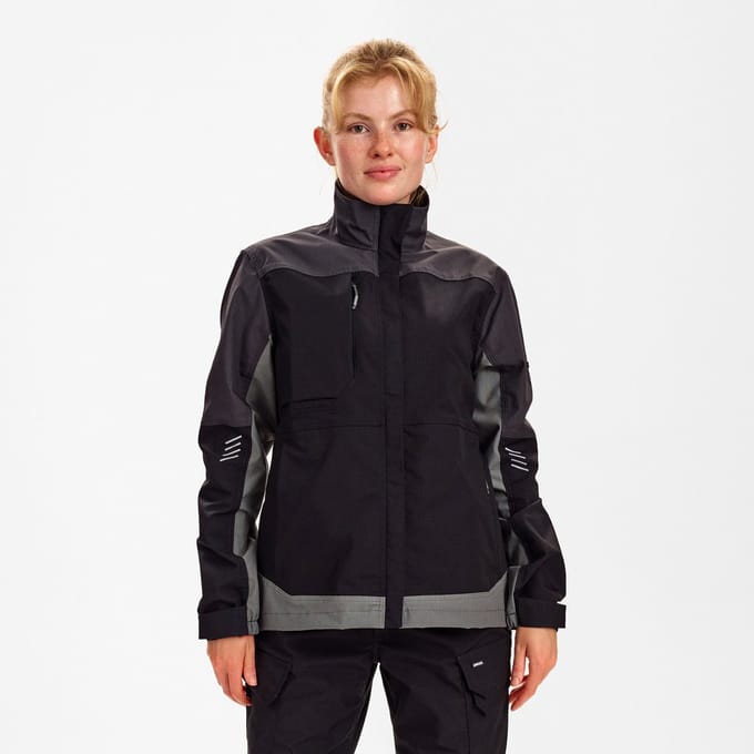 Engel Entire werkjack met 2-weg stretch voor dames 1333-144 - Black / Anthracite Grey - M